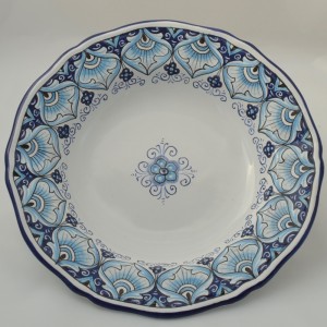 TABLE FUND PLATE SIM “PENNE DI PAVONE ” FROM CM 24