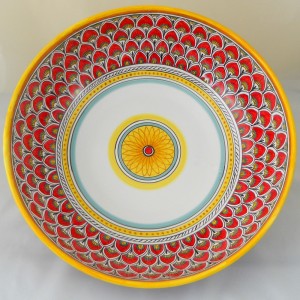 BOLO &ldquo;PENNE DI PAVONE ROSSE&rdquo;  DA CM. 36