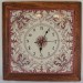 OROLOGIO “GIRALI FIORITI” CON CORNICE TARLATA  DA CM. 37