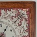 OROLOGIO “GIRALI FIORITI” CON CORNICE TARLATA  DA CM. 37