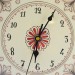 OROLOGIO “GIRALI FIORITI” CON CORNICE TARLATA  DA CM. 37