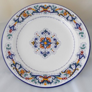 SMOOTH ROUND TRAY &ldquo;RICCO DERUTA&rdquo; FROM CM. 38