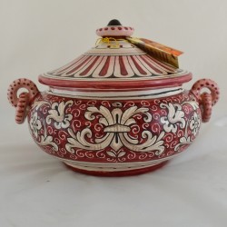 BISCOTTIERA C/MANICI “FONDO ROSSO”