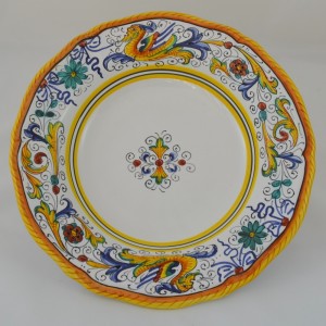 PIATTO DA TAVOLA PIANO SIM  “RAFFAELLESCO” DA CM 28