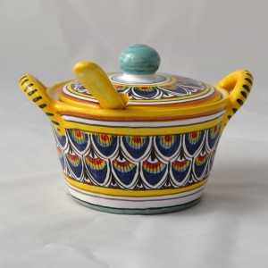 CHEESE BOWL “PENNE DI PAVONE BLU”