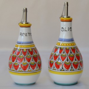 BOTTLE OIL OR VINEGAR “PENNE DI PAVONE”