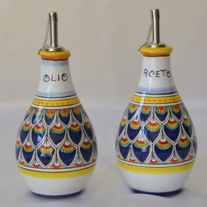 BOTTLE OIL OR VINEGAR “PENNE DI PAVONE”
