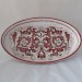OVAL SMOOTH TRAY “FONDO ROSSO” CM. 50