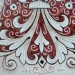 VASSOIO OVALE LISCIO ALTO “FONDO ROSSO”  CM. 50