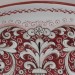 VASSOIO OVALE LISCIO ALTO “FONDO ROSSO”  CM. 50