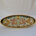 OVAL TRAY “FONDO ROSSO E NERO” CM. 54