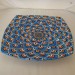 SQUARE TRAY "PENNE DI PAVONE CELESTE" DA CM 40X40