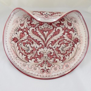 CENTRO TAVOLA CON RICCIO “FONDO ROSSO” DA CM. 40